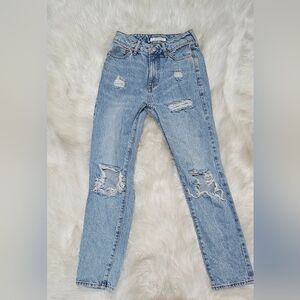 Mom Jeans Pacsun With Rips 22" Waist 0 00
